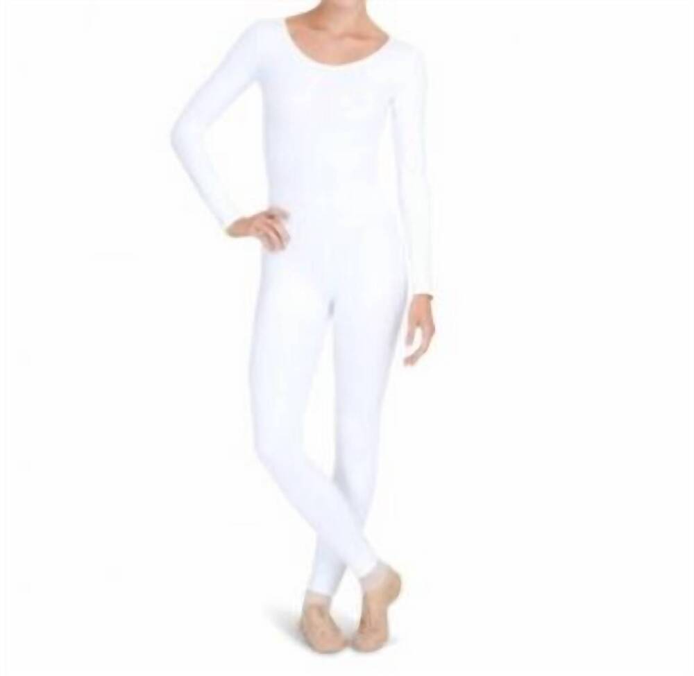 NEW CAPEZIO long sleeve solotard in white